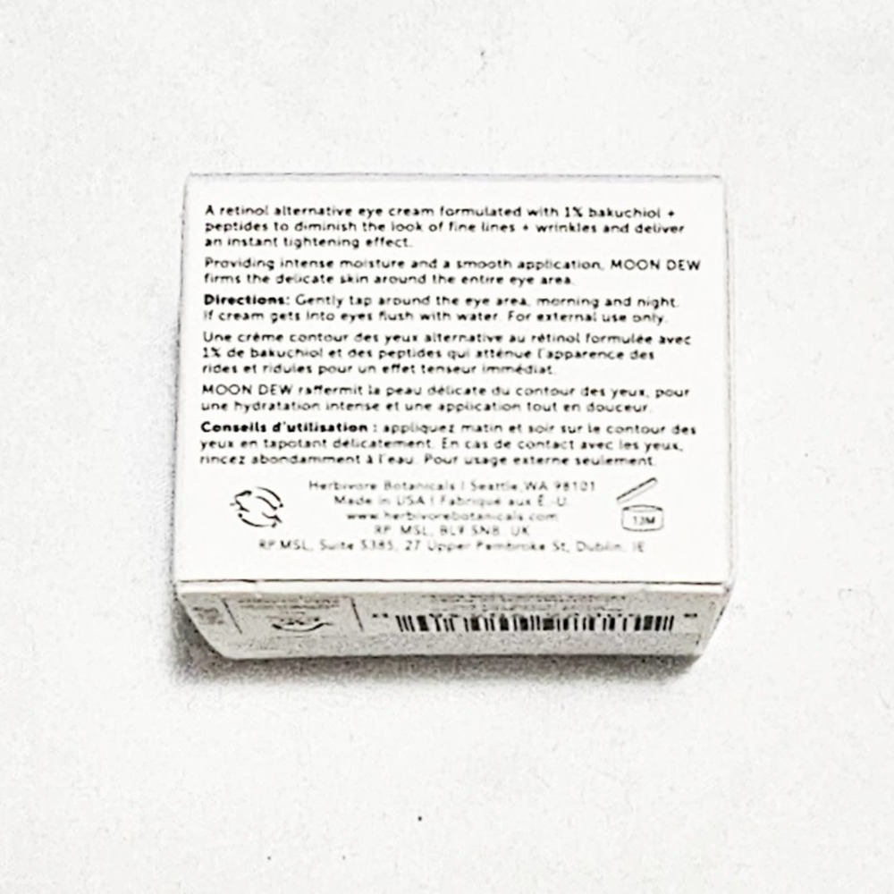 Herbivore New Moon Dew 1% Bakuchiol + Peptides Firming Eye Cream Full size 15 ml - Picture 9 of 13